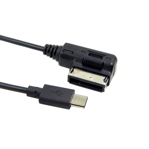 JSER Media in AMI MDI USB-C USB 3.1 Type-C Charge Adapter Cable for Car VW Audi 2014 A4 A6 Q5 Q7......