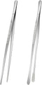 2Pcs 12" Kitchen Tweezers Tongs, Cooking Tweezers, Chef Tweezers Tongs for Cooking, Long Handle Food Tweezers for Plating & BBQ, Stainless Steel C...