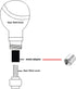 Lunsom Round Shift Knob, Ball Shape Gear Shifter Lever Head Shift Ball Car Stick Handle Fit Most Automatic Manual Transmission Vehicle (M8x1.25, G...