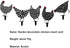 5 Pieces Chicken Yard Garden -Hollow Out Rooster Animals Shape Yard Decoration Art Decoration for Yard Lawn, Garden, Pathway,Outdoor...