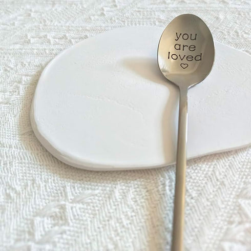 You Are Loved Gifts Spoon for Women Men Coffee Tea Gift for Grandma Husband Christmas Birthday Gifts for Mom Wife Romantic Gifts for Boyfriend Gir...