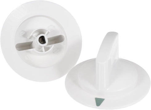 2pcs NEW WE1M652 CLOTHES DRYER WHITE TIMER KNOB FOR GE GENERAL ELECTRIC HOTPOINT