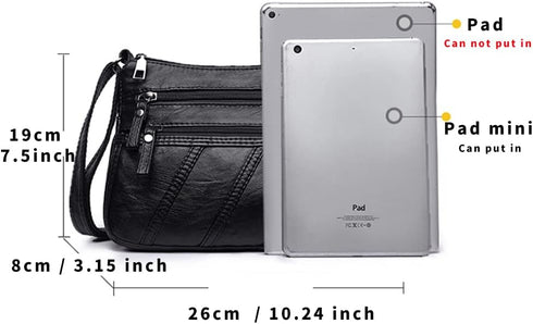 Crossbody Bags for Women Waterproof Shoulder Bag Messenger Bag Casual PU Leather Ladies Purse Handbag Cross Body Hand Bag...