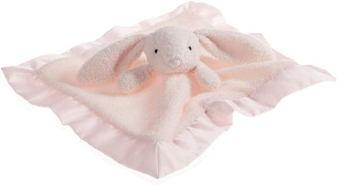 Apricot Lamb Stuffed Animals Pink Bunny Rabbit Security Blanket Infant Nursery Character Blanket Luxury Snuggler Plush Baby Lovey(Pink Bunny, 13 I...