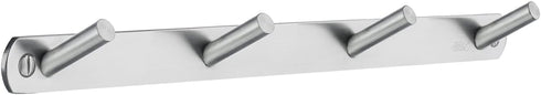 B1064 Quadruple Coat Rack, Brushed Stainless Steel...
