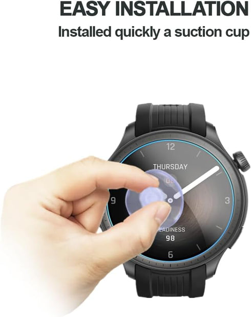 Screen Protector Compatible for Amazfit Balance Smart Watch, 9H Tempered Glass Protective Film Compatible for Amazfit Balance Smartwatch (3PCS)...