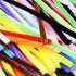 Carykon Super Fuzzy Chenille Stems Pipe Cleaners, Pack of 100 (Black)...