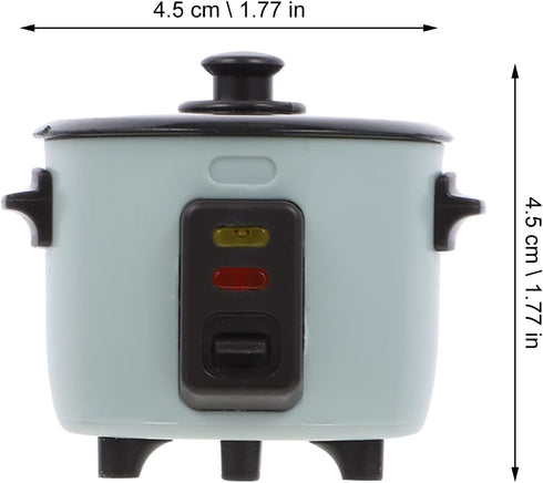 Kisangel Dollhouse Rice Cooker Miniature Rice Cooker Model Simulation Kitchen Appliance for Mini Play Food...