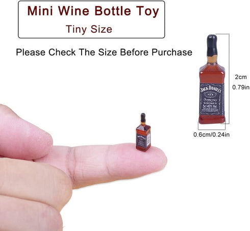 40Pcs Tiny Miniature Mini Beer Bottles Toys, 1:24 Dollhouse Kitchen Accessories Wine Decoration, Cute Wine Bottle Models for Fairy Garden Pub Bar ...