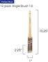 12PK 1 inch Angle Brush Premium Wall/Trim House Paint Brush Set Great for Professional Painter and Home Owners Painting Brushes for Cabinet Decks ...