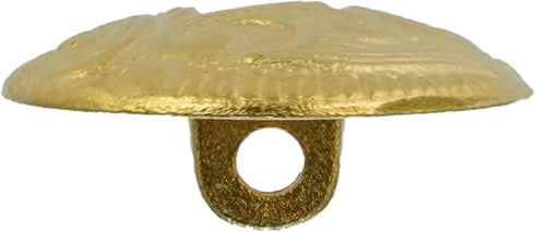 Mibo 6pcs Zinc Die Cast Shank Button - Textured Paisly Style Pattern - 36L(22mm) - Matte Gold, Matte Gold 36L, 7/8'' (22mm) / 36L (MIB_EX_K3611_MG...