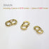 2+1 Pieces Lobster Clasp Double Opening Lobster Clasp Lock Necklace Connector Bracelet Extender Clasps for DIY Jewelry Repair Kit Bracelet Necklac...
