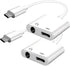 USB C to 3.5mm Headphone and Charger Adapter 2-Pack, 2-in-1 USB C to Aux Jack Dongle Cable Cord with PD Fast Charging for iPhone 15 Pro Max Plus, ...