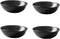 Classic Matte Ceramic Sauce Dishes Sushi Dipping Bowls Appetizer Plates with Irregular Ddge for Kitchen3.2'' (Set of 4)...