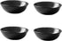 Classic Matte Ceramic Sauce Dishes Sushi Dipping Bowls Appetizer Plates with Irregular Ddge for Kitchen3.2'' (Set of 4)...