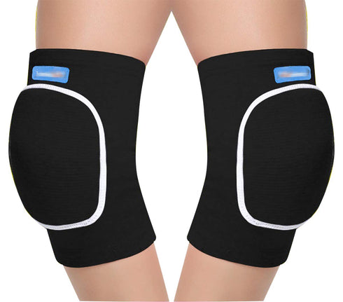 ANKOMINA Children Kids 2 Pairs Knee Pad and Elbow Support Set,Anti-Slip Breathable Flexible Elastic Knee Brace Knee Elbow Support Protector for Vo...