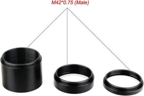 SVBONY SV129 Extension Tube T2 Extension Tube Kit Length 5mm 10mm 30mm M42x0.75 on Both Sides Length...