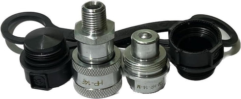 1/4" High Pressure Hydraulic Coupler/Coupling | 10k PSI | w/Dust Cap...