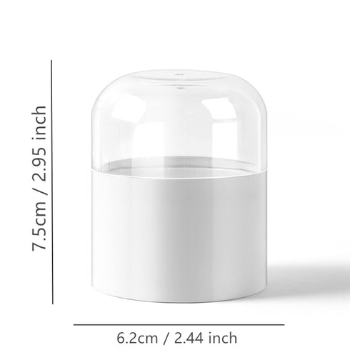 Makeup Sponge Blender Holder Travel Carrying Case Sponge Drying Rack Stand Holder Egg Powder Puff Drying Shelf Cute NO SPONGE INCLUDED (White with...