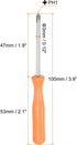 2pcs Phillips Screwdriver PH1 4" Length Carbon Steel Non-Magnetic Security Cross Head Precision Screw Driver with Non-slip Handle for Appliances R...