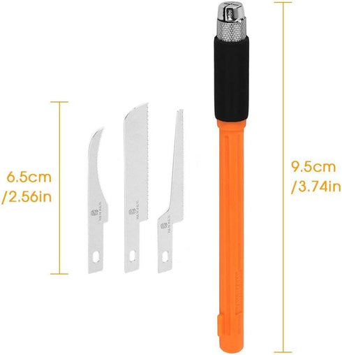 Mini Hand Saw, Model Tool Hobby Hand Saw Kit Razor Set with 3 Pcs DIY Craft Blade...