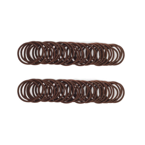 100 Pieces Small Baby Girls Hair Elastics Hair Ties Ponytail Holders Hair Bands for Kids(2 mm x 2.5 cm,Brown)...