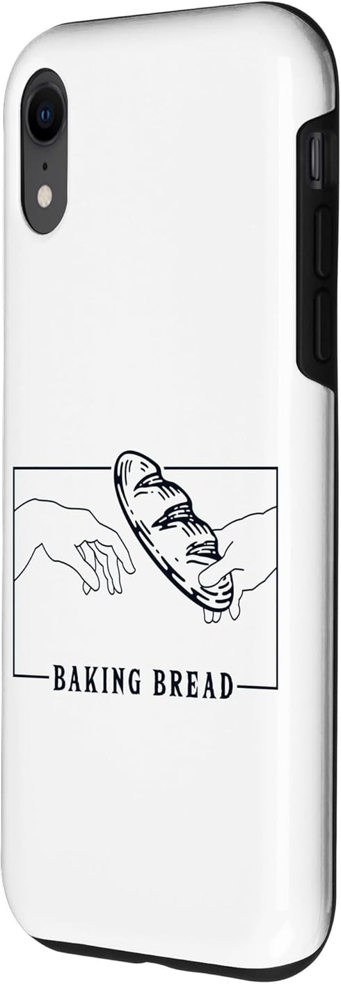 iPhone XR Michelangelo Creation of Adam Baking Bread Lover Bread Baker Case...