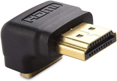 SatelliteSale Digital HDMI Male to Female Right Angle 4K HDR PVC Black Adapter 270 Degree...