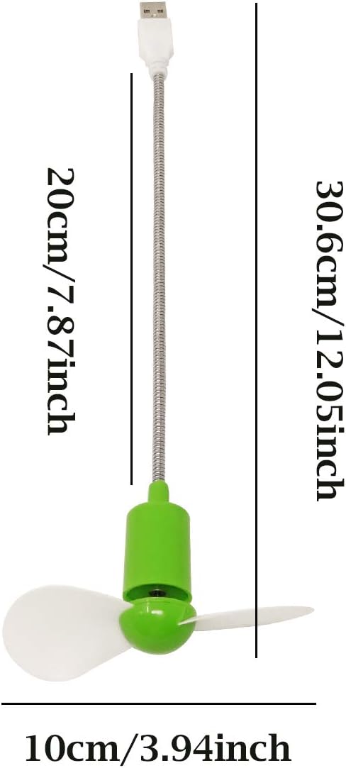 Honbay 4PCS Mini Mobile Portable USB-Powered Cooling Fan Gooseneck Air Blower for Desktop PC Computer Laptop Notebook Tablet...