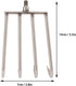 4 Teeth Hand Rake Aquatic Weed Rake Stainless Steel Stainless Steel 4 Teeth Hand Rake Portable Aquatic Weed Rake with 8Mm Threaded Interfa for Fis...