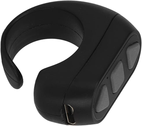 Bluetooth Remote Control Page Turner, Phone Remote Control Ring, Click Like Selfie Device for Phone Novel Watch TV Turn Page Remote Controller for...