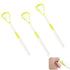 3 Pack Tongue Scrapers 100% BPA Free - Dual Sides Tongue Scraper Cleaner Help Fight Bad Breath (Yellow)...