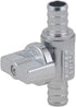 PEX Straight Stop Valve, 1/2-in x 1/2-in PEX 1/4 Quarter Turn LF Brass Chrome Plated Shut off Valve for Faucet or Toilet Installation (2-Pack)...