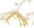 150 Pcs 100mm 4-Inch Bead Chain, 2.4mm Diameter With Ball Connector Clasp Keychain Rings Metal Nickel Dog Tag Chain (Gold)...
