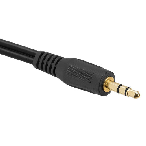 Cmple - 12FT 3.5mm to RCA Audio Stereo Cable, 3.5mm to 2-Male RCA Adapter Audio Cable, Y Splitter Design Stereo Audio RCA Male Cable, AUX Cord for...