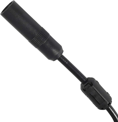 Universal Car Stereo Radio FM Antenna 12V Power Supply DIN Plug Connector for Vehicle Truck SUV Car Audio Boat Radio Stereo Media Head 12V Antenna...