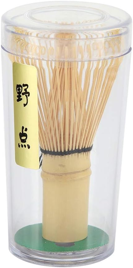 Matcha Green Tea Whisk Natural Bamboo Tea Whisk Chasen Preparing Matcha Powder Brush Tool Tea Traditional Scoop(54 Prongs)...