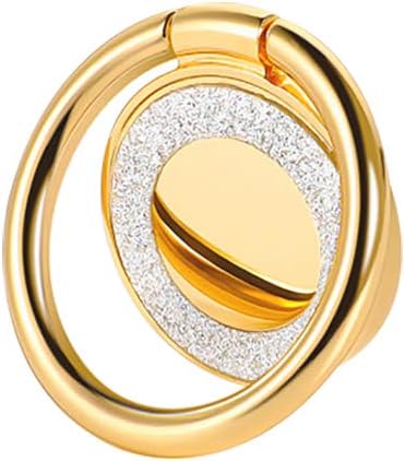 Glitter Bling Bling Phone Ring Holder,Sparkle Phone Ring Kickstand, Cell Phone Finger Ring Grip for Almost All Phones/Pad(Gold)...