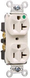 Legrand Pass & Seymour 8300HLA 20 Amp Hospital Grade Heavy Duty Compact Design Duplex Receptacle Outlet, Back and Side Wire, Light Almond (1 Count...