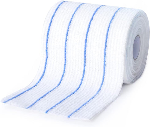 DrDirt Disposable Microfiber Mop Pads - 15 Sheets/Roll, 16.5 x 4.7 Inches, Replacement Refills for Flat Mops - Ideal for Home, Office, Restaurant,...