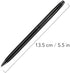 Unibene Slim Metallic Retractable Ballpoint Pens - Matte Black, Nice Gift for Business Office Students Teachers Wedding Christmas, Medium Point(1 ...
