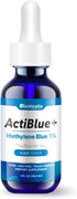 Actiblue+ Methylene Blue 1% : Methylene Blue Pharmaceutical Grade ISO Certified Third Party Lab Tested 99,9% No Formaldehyde No Alcohol No Gluten&...
