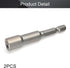 Utoolmart 1/4" Quick-Change Hex Shank 7mm Nut Setter Driver Drill Bit, 65mm Length, Metric With-magnetic 2Pcs...