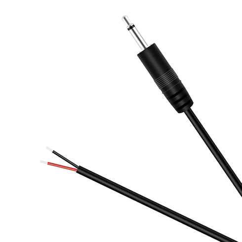 Fancasee 6FT 3.5mm 1/8" to Speaker Wire TS Mono Male Plug to Bare Wire Pigtail 3.5mm Jack Connector Adapter Repair Audio Cable for Speaker, Trigge...