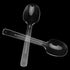 200 Pack 4 Inch Clear Plastic Spoons, Mini Dessert Spoons, Transparent Small Plastic Teaspoon Tableware for Kitchen, Party, Dessert Station...