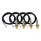 ATO M12 Inductive Proximity Sensor Switch, 4Pcs Non-Shield Detector 4mm NPN Normally Open(NO) Approach Sensor,Directly Connecting with PLC...