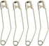 50PCS 54mm(2.1") Curved Safety Pins Silver Quilting Basting Pins, Bent Safety Pins for for Art Sewing,Crafting, Knitting,Garment Fastening and Jew...
