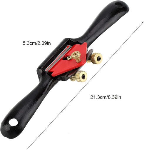 Draw Knife,10" Adjustable SpokeShave with Flat Base, Metal Blade Wood Working Hand Tool Perfect for Wood Craft, Wood Craver, Wood Working...