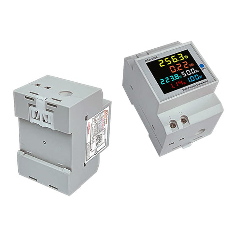 Digital Single Phase Energy Meter Tester Electricity Usage Monitor AC 110V 40V~300V 100A Ampermeter Power Voltmeter Ammeter Voltage Amps Watt Kwh ...