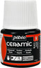 Pebeo 025-014 Ceramic, Enamel Effect Paint, 45 ml Bottle - Black, 1.5 Fl Oz (Pack of 1)...